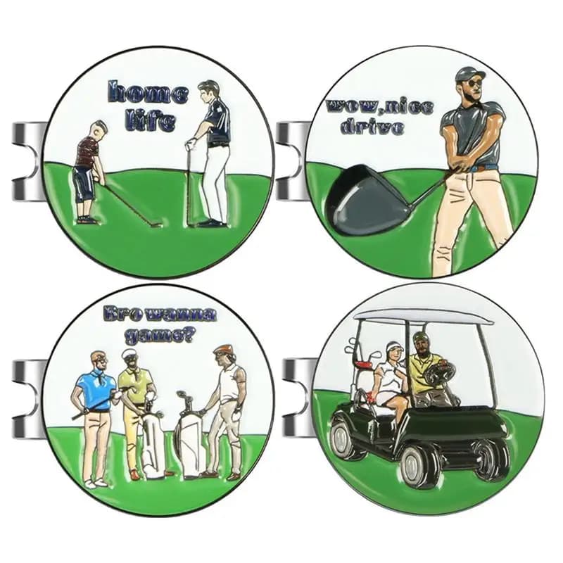 Clip per cappello con pennarello per pallina da Golf da 25mm con potenti magneti rinforzati per pennarelli a sfera In metallo sicuri In posizione