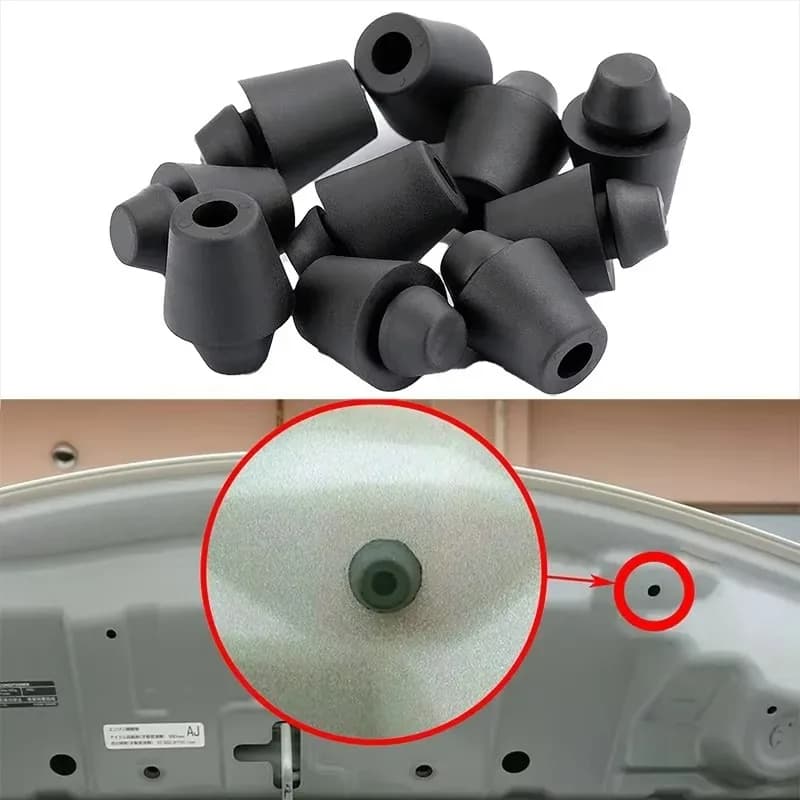 Guarnizione ammortizzante per portiera auto Cuscinetti in gomma nera Ammortizzatori per portiera auto Adesivi Accessori per portiera auto