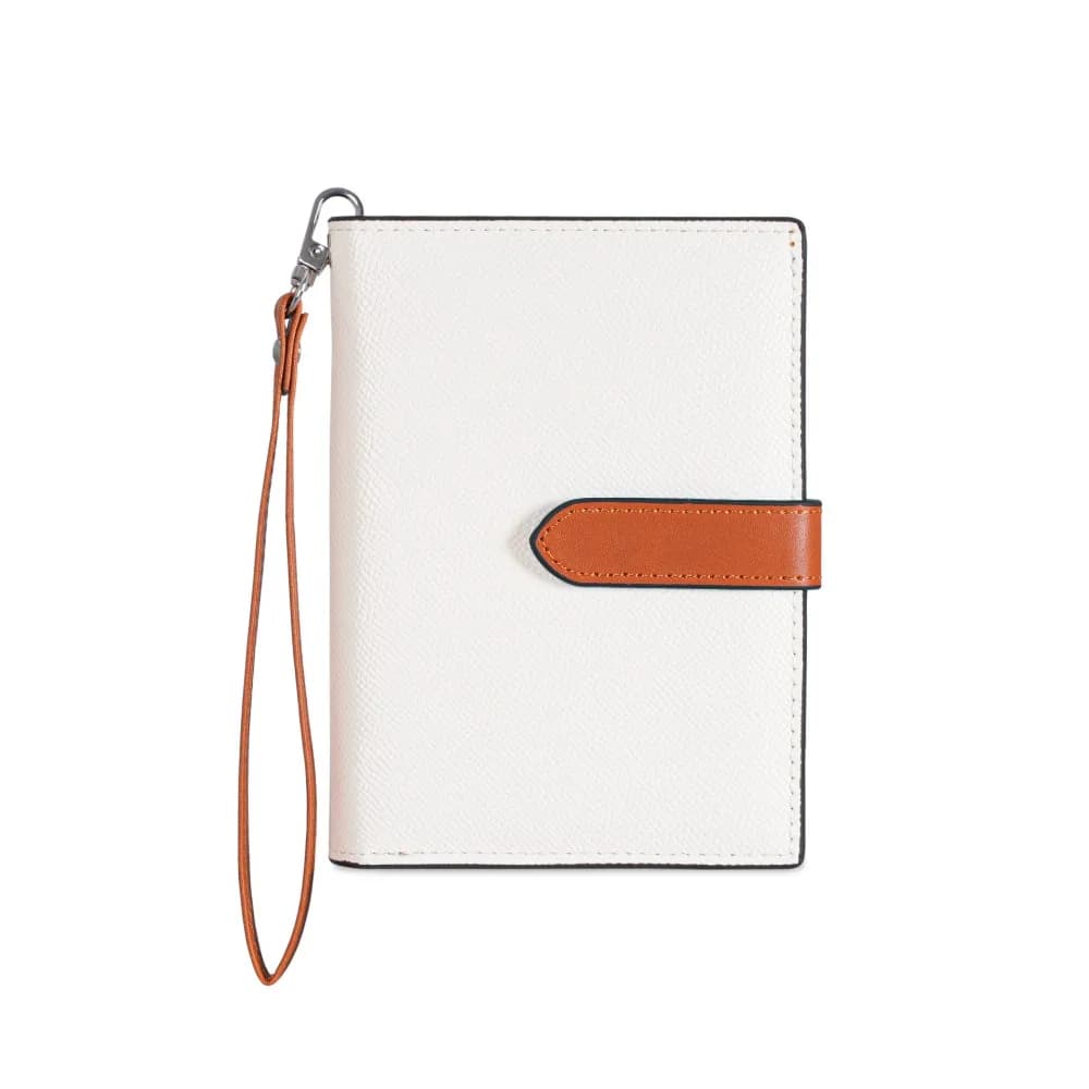 Portacarte Creativo in PU, Borsa Porta Passaporto con Cinturino da Polso, Portafoglio da Viaggio Multifunzionale, Custodia per Carte, Clip per Passaporto da Donna