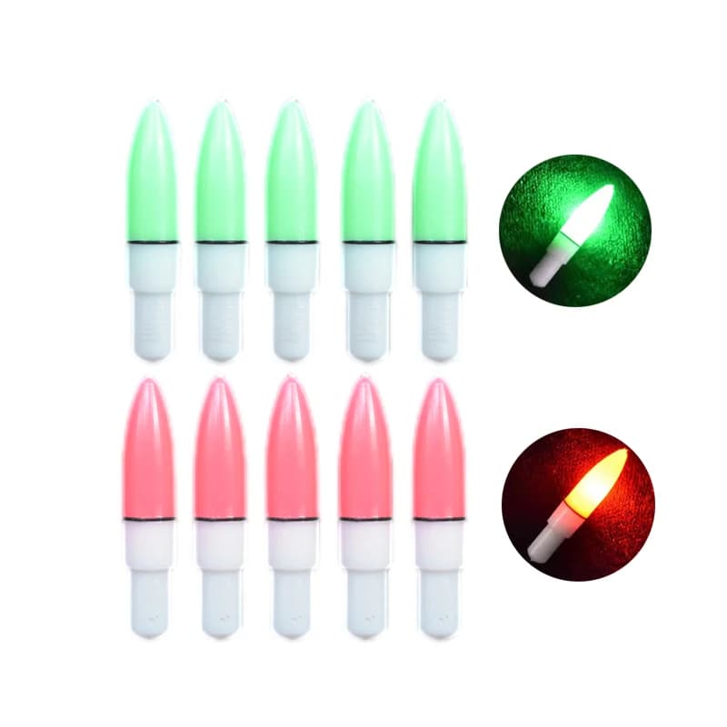 10pcs/lot Light Stick Green / Red Suit For CR311 Battery Luminous float Accessory Night Fishing Tackle J467