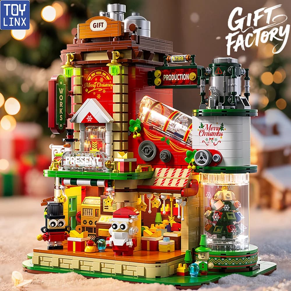 TOYLINX 2782PCS Regali Di Natale Building Block Ornamento Costruzione FAI DA TE Blocco Modello di Fabbrica Giocattoli Educativi Per I Bambini
