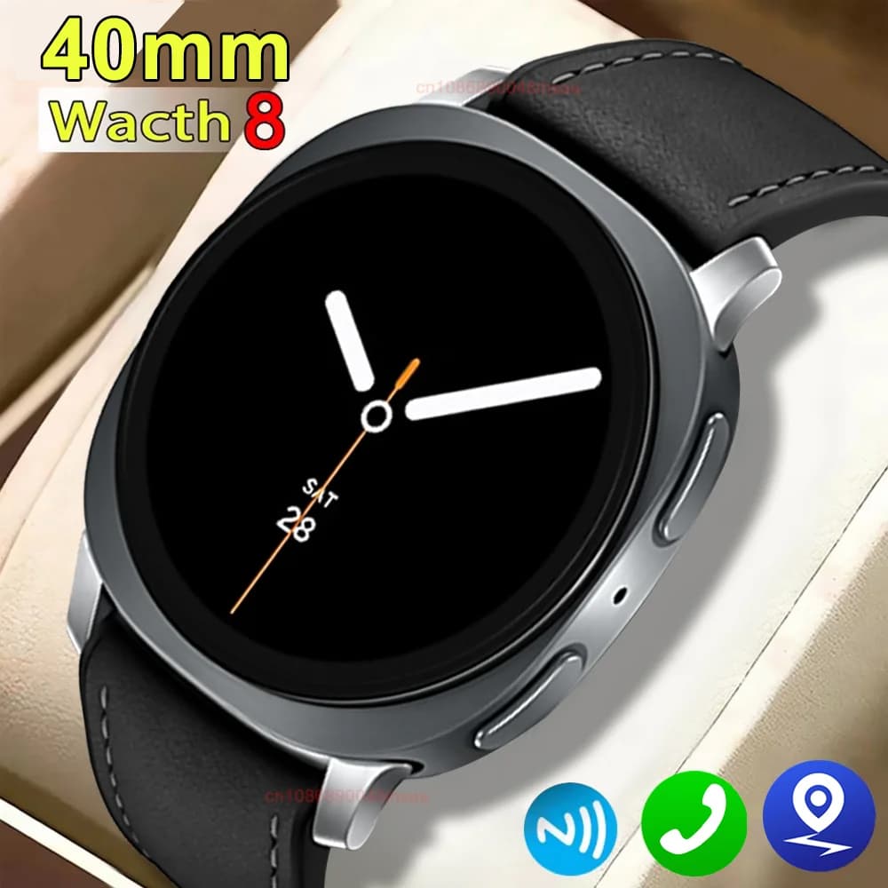2026 New Watch 8 Mini GPS Track Men Watch Smart 466*466 AMOLED Screen NFC BT Call Waterproof Health Monitor Man Smartwatch IOS