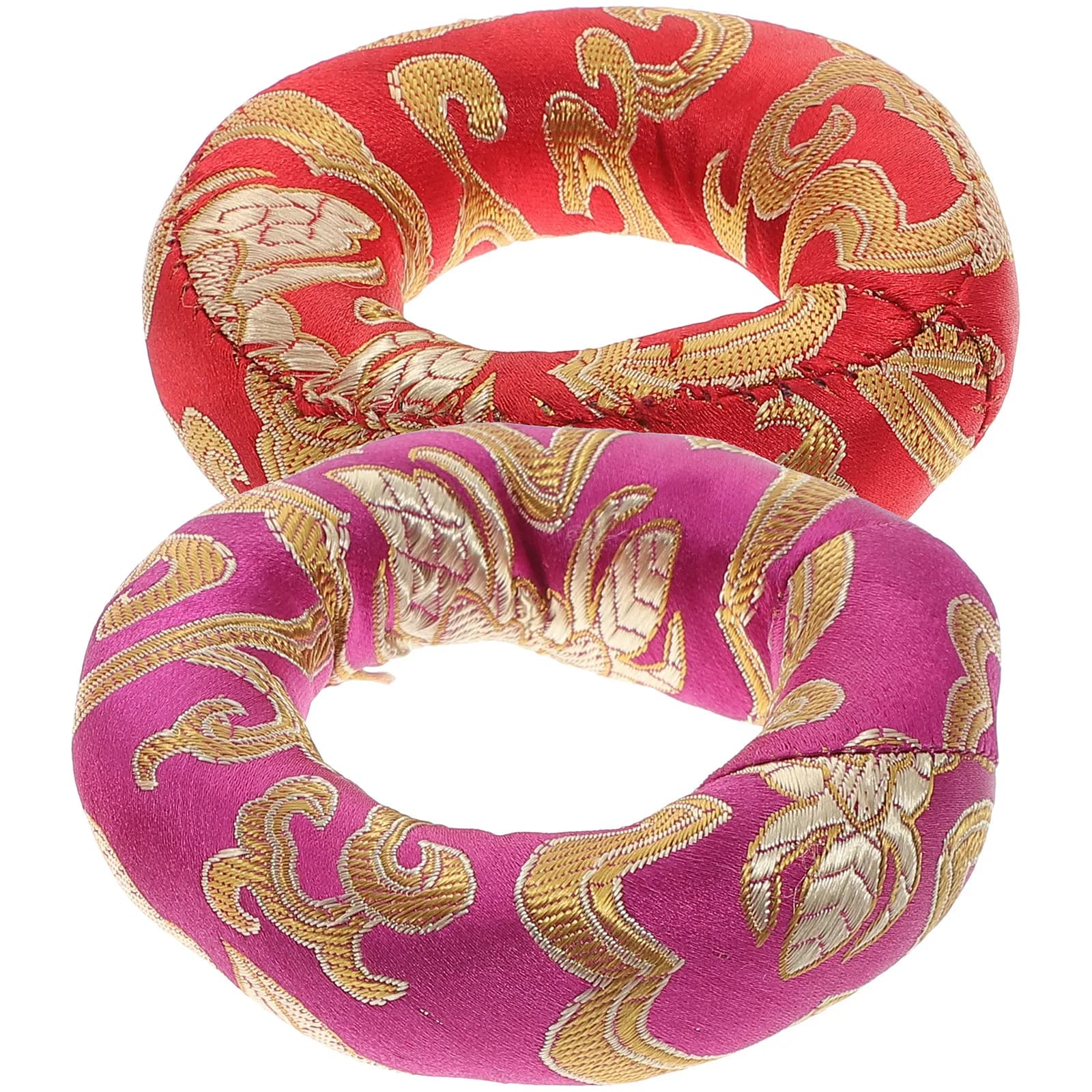 2Pcs Tibetan Singing Bowl Pad Round Cotton Cushion for Sound Bowl Meditation Enhanced Acoustic Stability Protective Base Stand