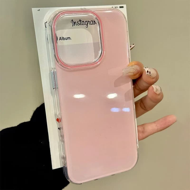 Custodia per telefono paraurti in silicone antiurto Candy moda per iPhone 17 16 Pro Max 15 14 13 12 11 XS X XR 16E 7 8 16 Plus 17 Air Cover