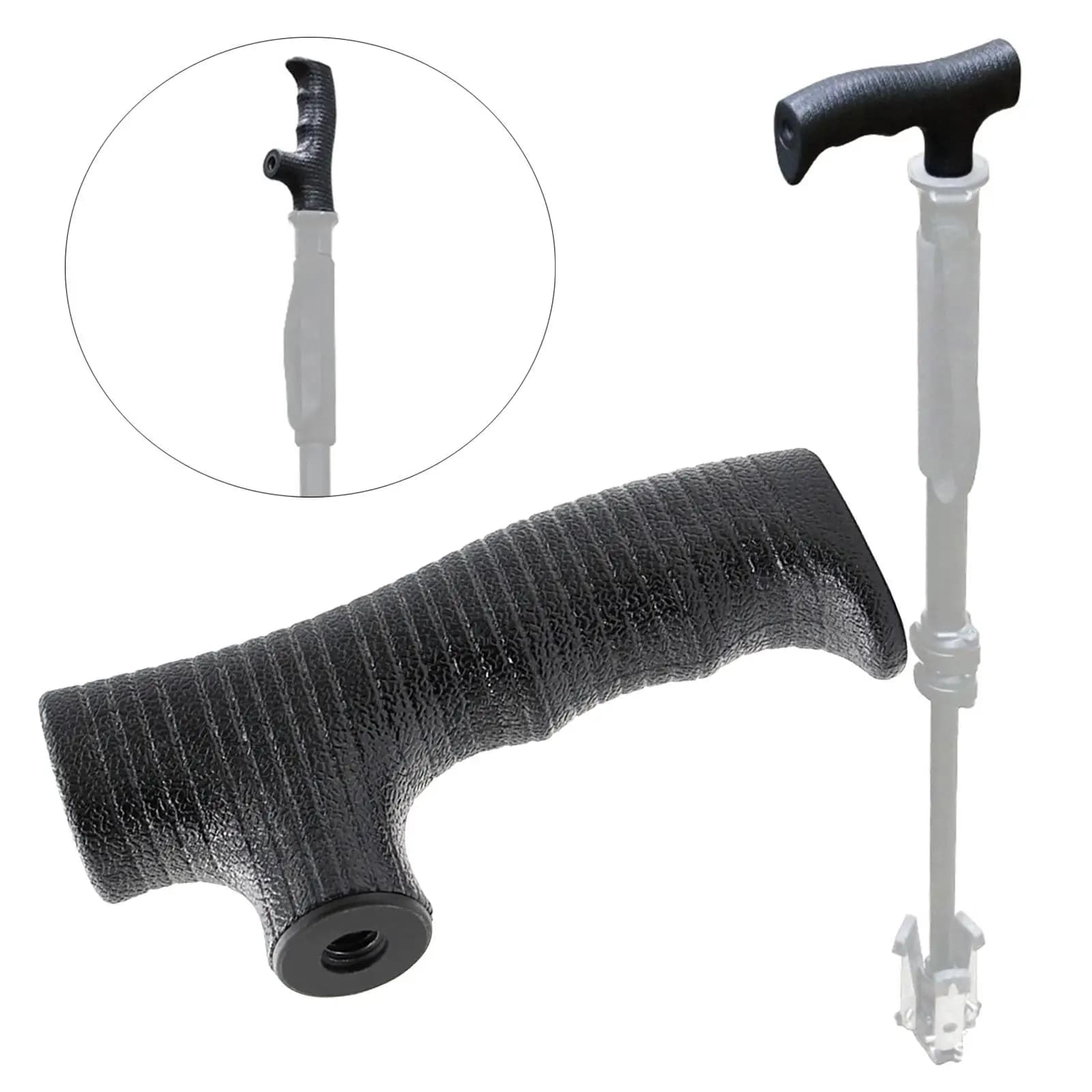 Portable Walking Sticks Hand Grip Trekking Pole Handle Components Accessories Attachment for Mountaineering Climbing Crutches