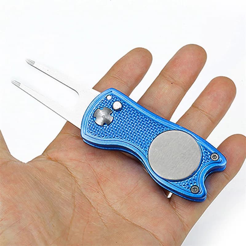 Vari stili Selezione multipla Strumenti pieghevoli Manico in alluminio metallico Forchetta a molla Forchetta da golf Fruit Ridge Accessorio regalo