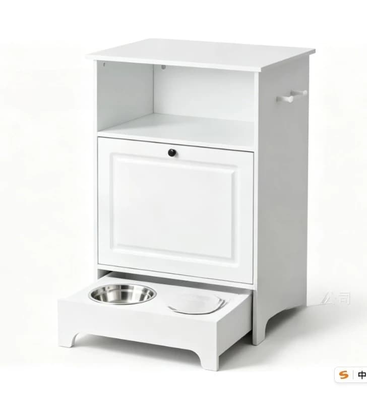 Dog feeding cabinet Wooden food cabinet Pet cabinet bowl Cat and feeder Double bowl rack Wholesale