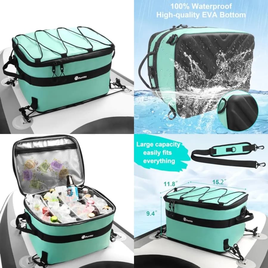 Paddle Board Cooler Bag - Waterproof SUP Bag for Stand Up Paddle Board and Kayak - Leakproof Inflatable Storage for SUP Accesso