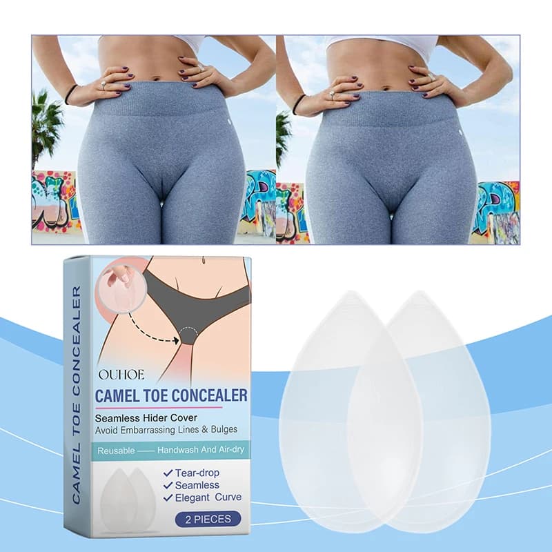 Silicone Camel Toe Concealer reusable invisible adhesive without trace for women Legging Swimwear Activewear Waterproof Cover Pad