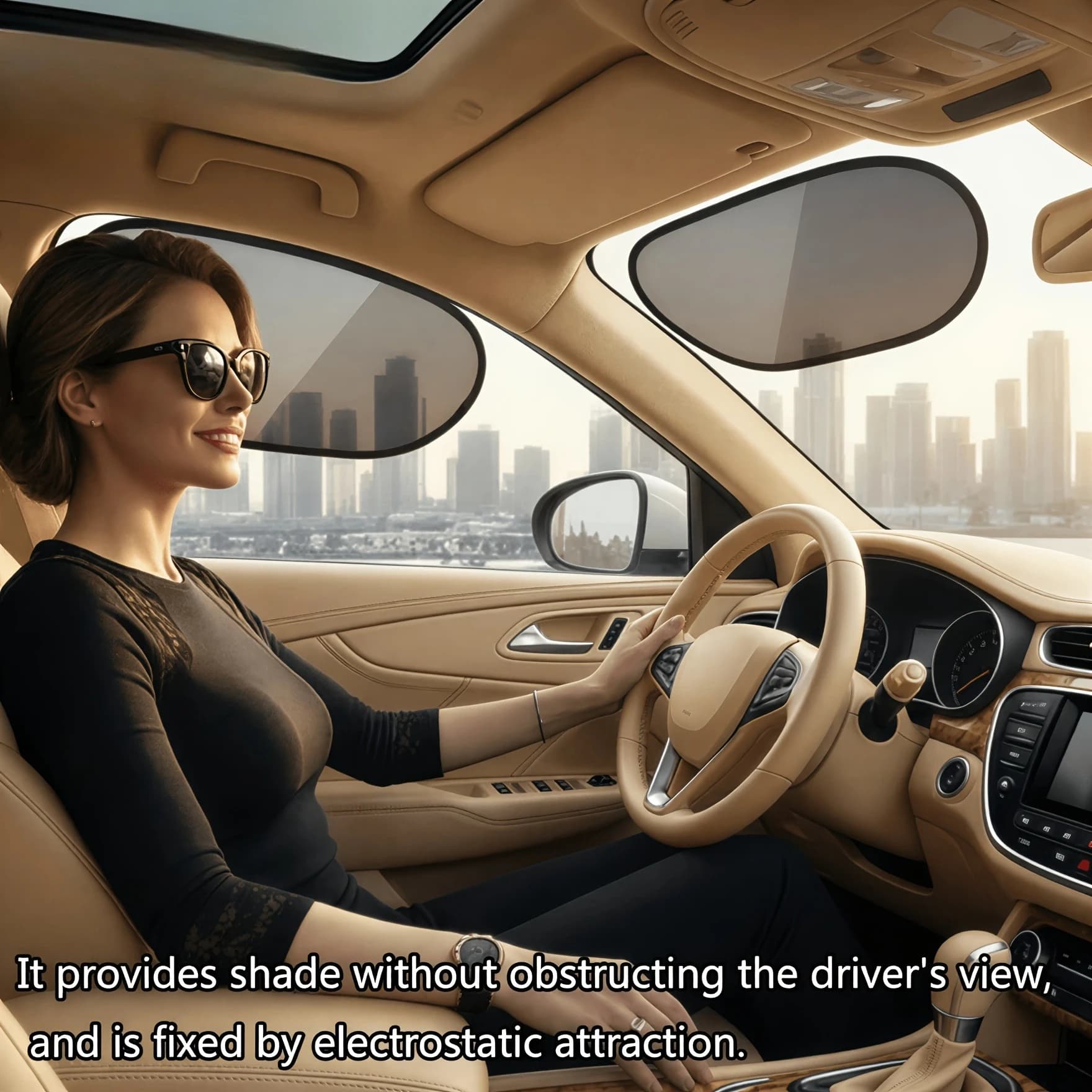 1 Set Car Window Sunshade: Adjustable, Rotatable, and Windshield Side Protection