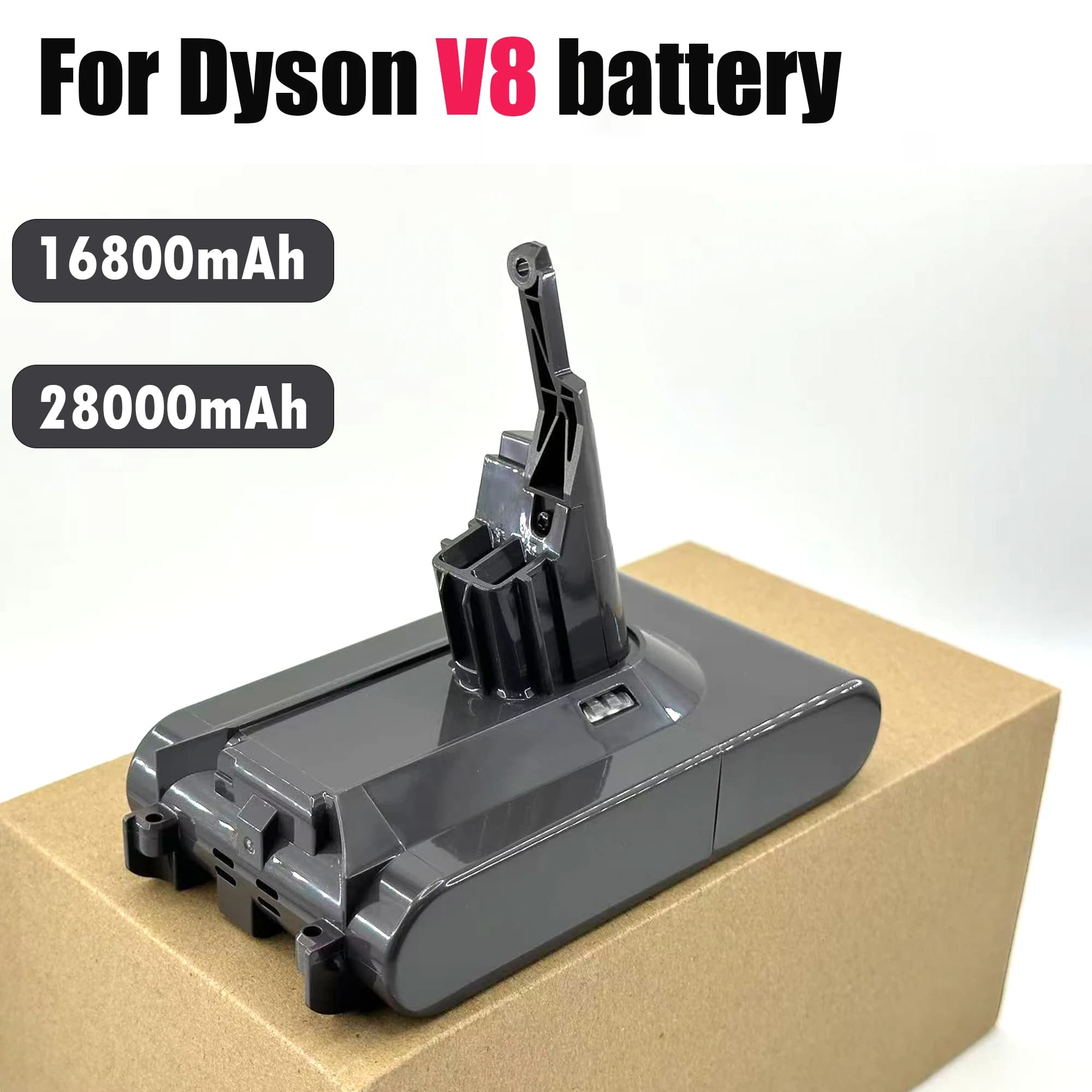 Batteria Ricaricabile Li-ion per Aspirapolvere Dyson V8 SV10 16800mAh/28000mAh 21.6V Absolute Animal