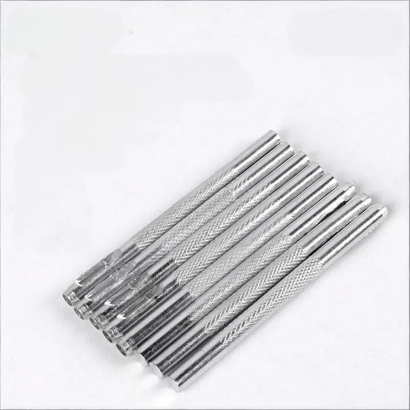 Belt Leather Puncher Set 6 Size Hollow Steel Watch Tool Durable Steel Precision Punch for Adjustable Waistband Repair