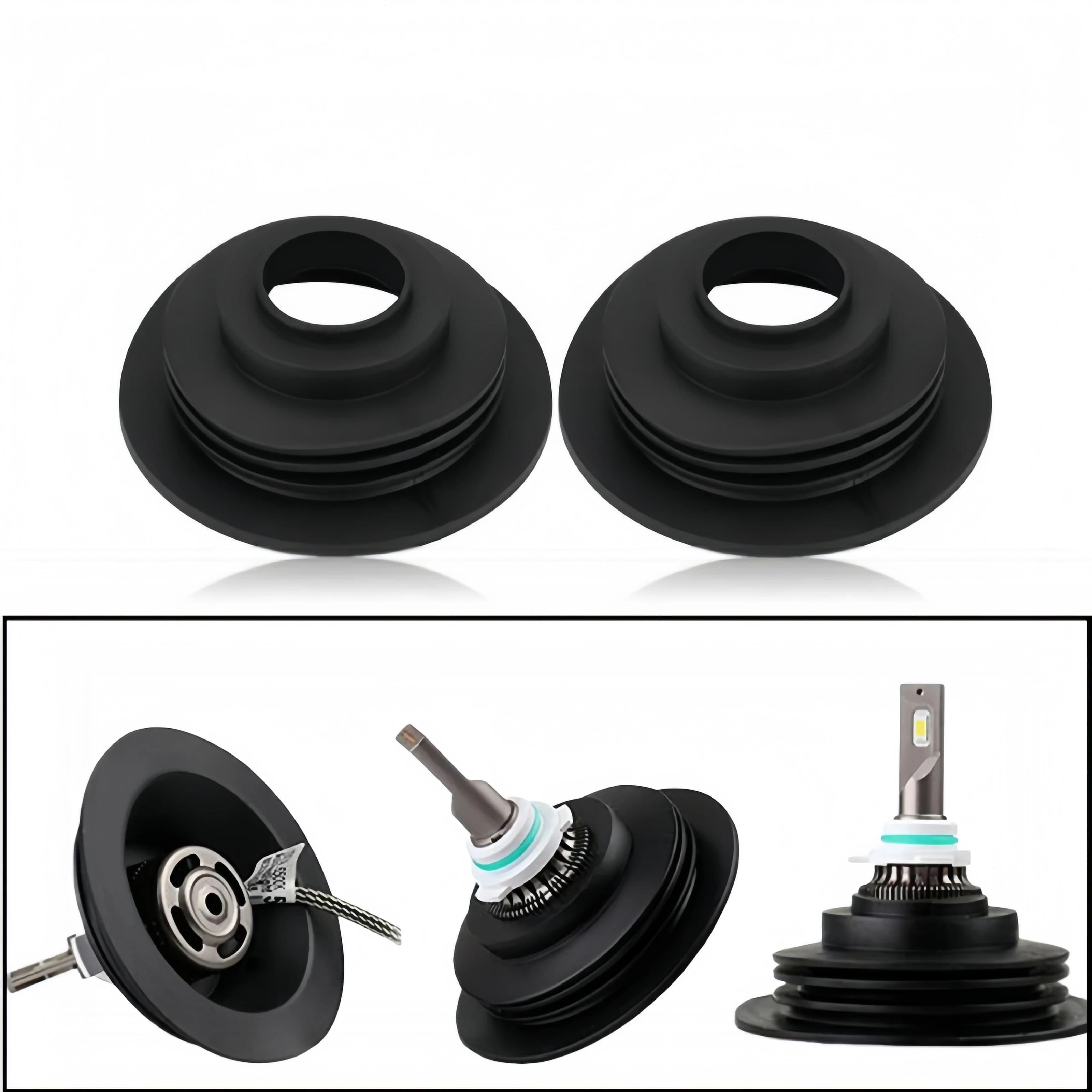 Copertura Universale in Gomma Morbida per Fari Auto, Impermeabile, Sigillante per Luci LED, Protezione Lampadine Fari, Assemblaggio Posteriore