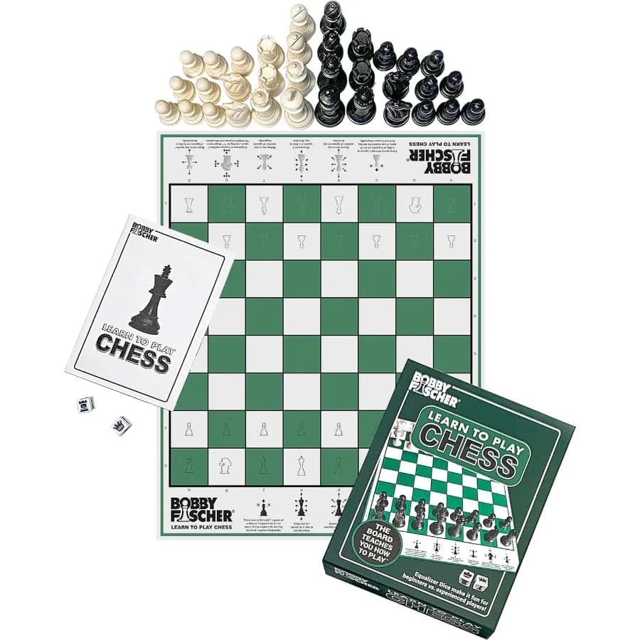 Impara a giocare Set di scacchi Gioco da tavolo per principianti e 6 giocattoli educativi per l'apprendimento STEM con design classico Perfetto per Fami