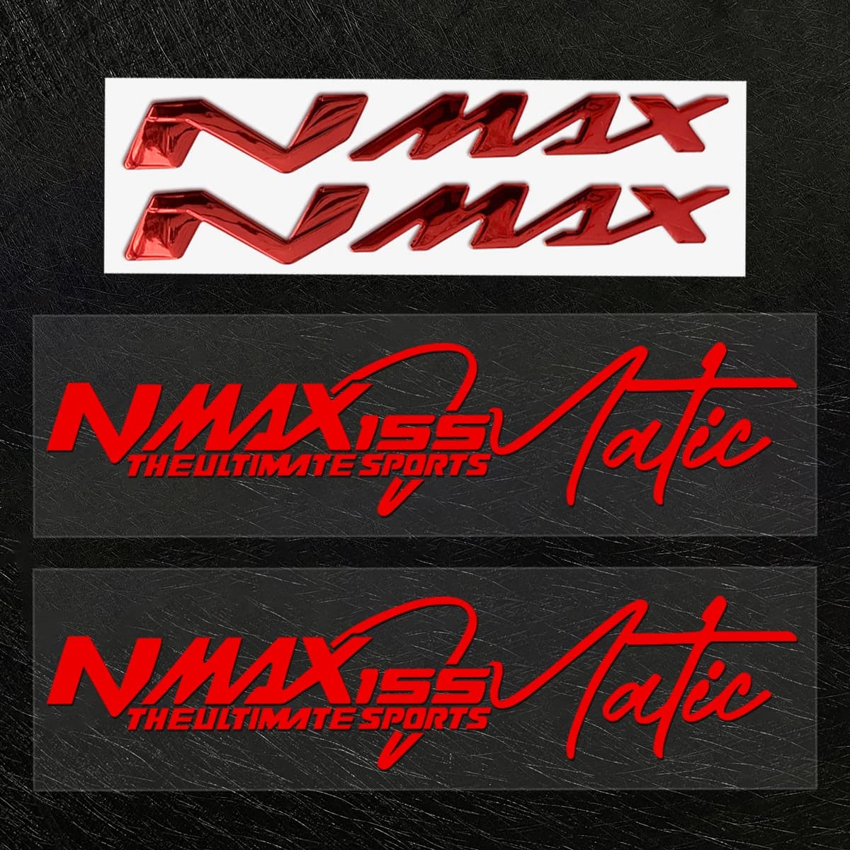 Adesivi per il corpo Moto in resina epossidica 3D con decalcomania accessori riflettenti per il corpo del parabrezza della testa del motorino del motociclo per Yamaha Nmax 155