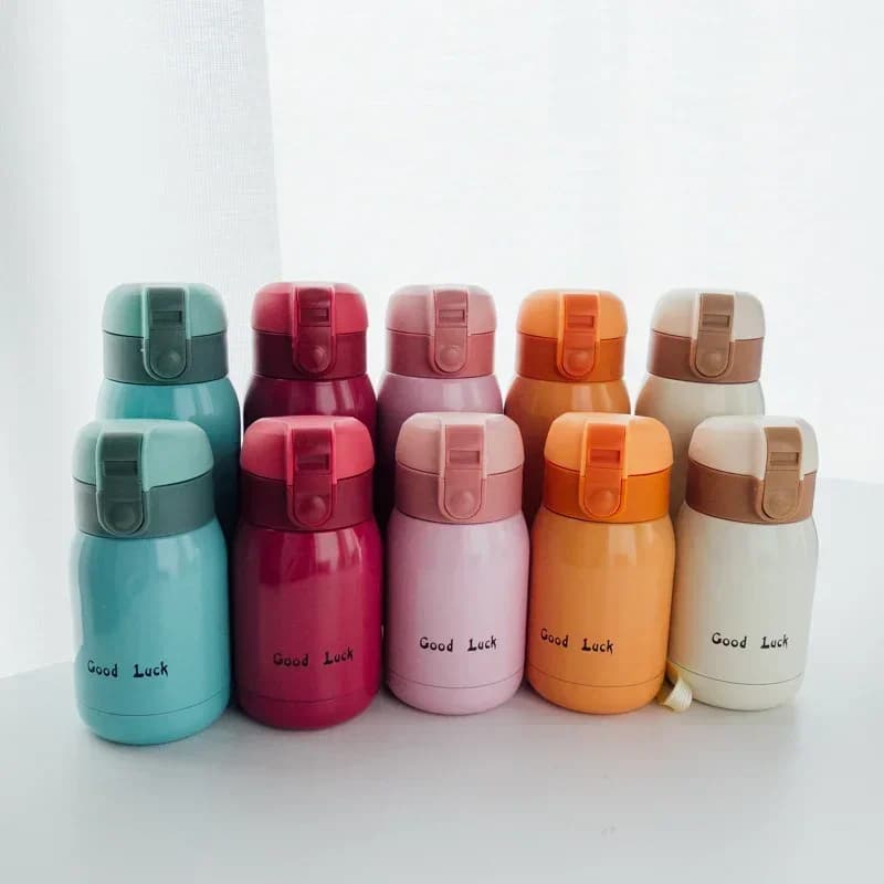 Mini Thermos Cup 200ml/360ml Pocket Cup Thermal Coffee Mug Stainless Steel Vacuum Flask Insulated Hot Water Bottle Kids Gift