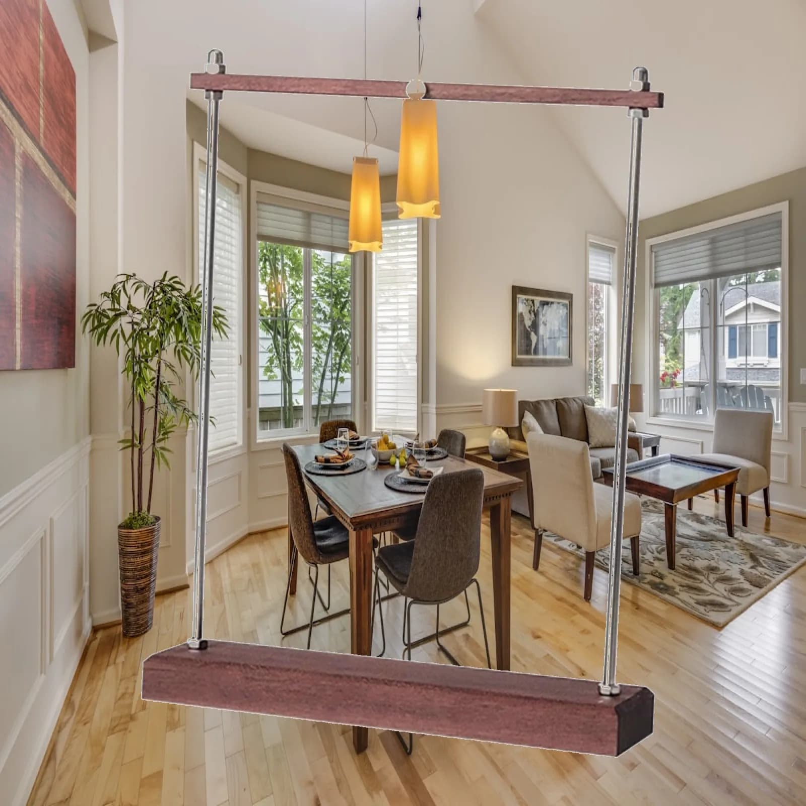 Wind Chime Stand Jewelry Stand with Flat Base Ornament Simple Decoration Display Rack Windchime Holder for Gift Home Indoor