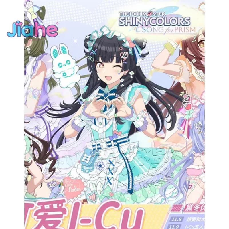 Costume Cosplay Anime THE IDOLM@STER SHINY COLORS Mayuzumi Fuyuko, Vestito Lolita per Halloween e Carnevale, Set Completo con Parrucca