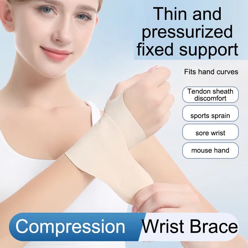 1Pc Polsino Elastico Anti-Sprain Polso Brace Compressione Tendine Guaina Polso Giunto Fissaggio Brace Guanti di Supporto Protezione del Palmo