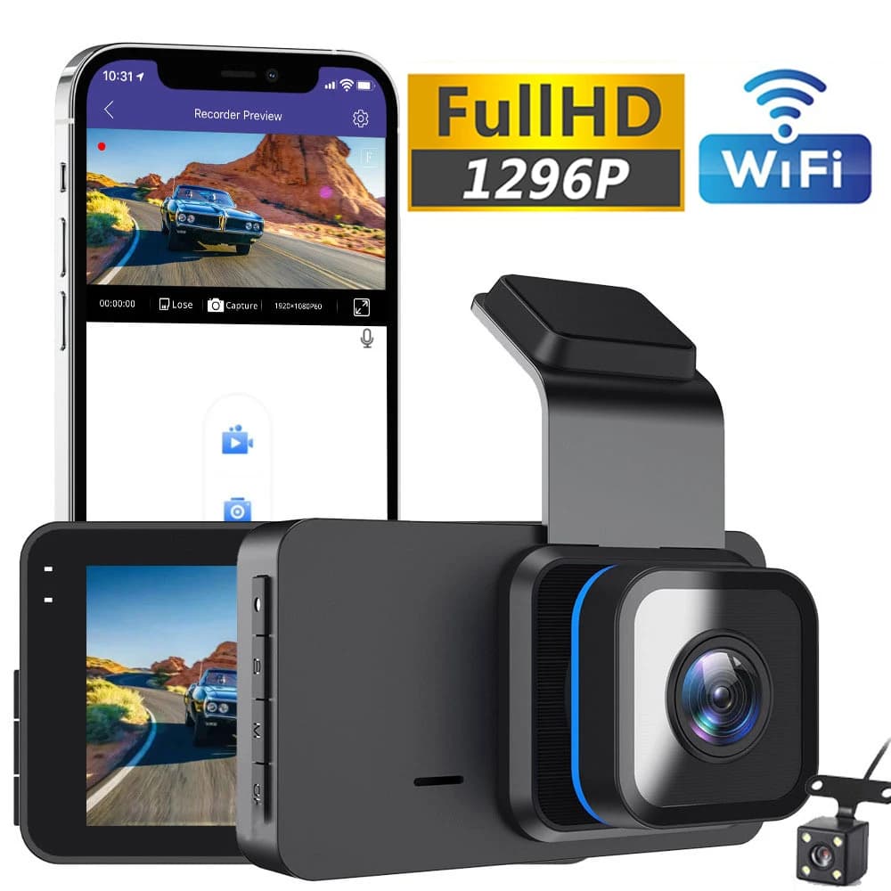 DVR for Car WiFi Full HD 1080P Dash Cam Rear View Vehicle Camera Video Recorder Night Vision Dashcam Automatic Parking Monitor Black box