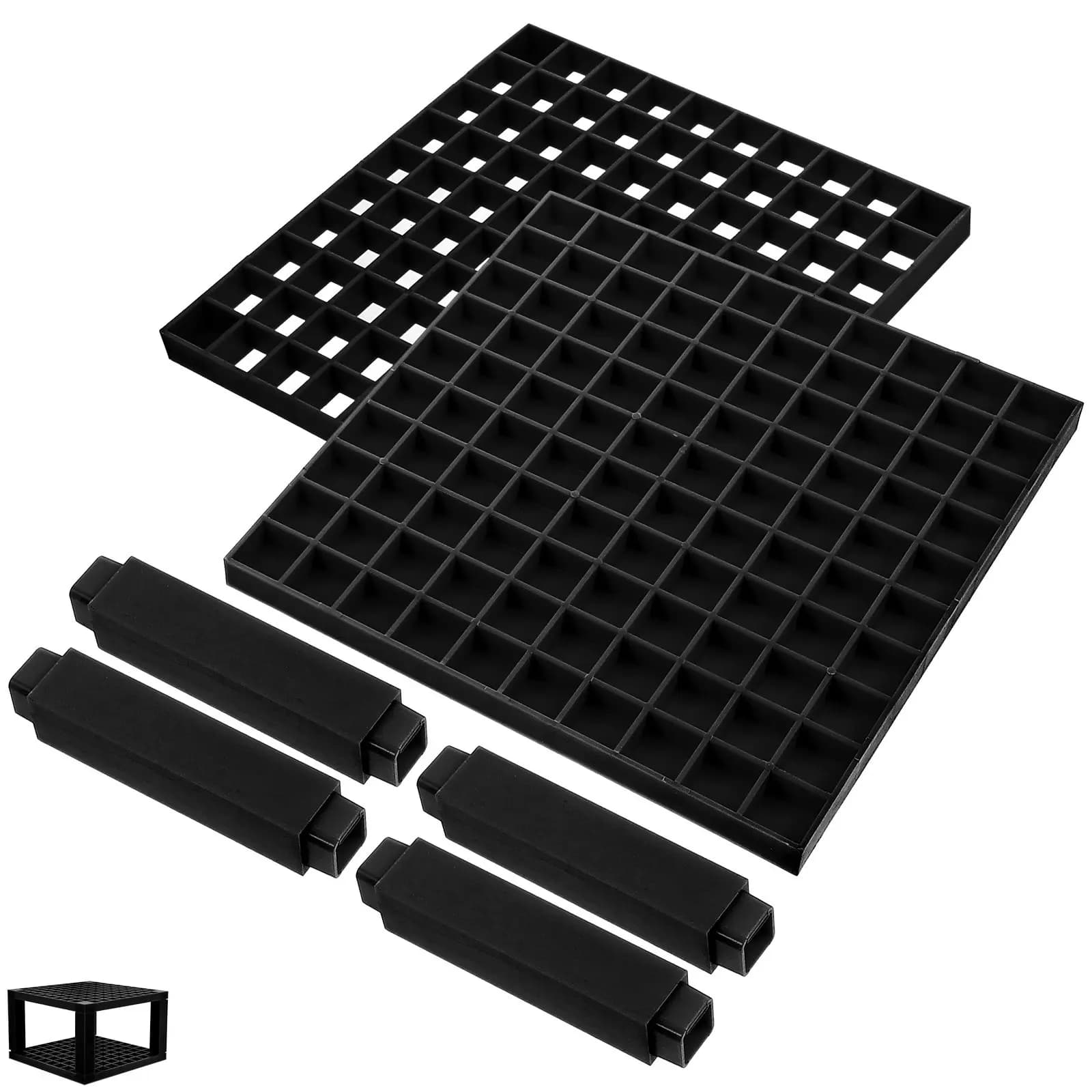 Portapennelli in Plastica PP per Artisti, Studenti e Insegnanti, Organizzatore da Scrivania Multiuso con Contenitore per Penne, Matite e Pennarelli