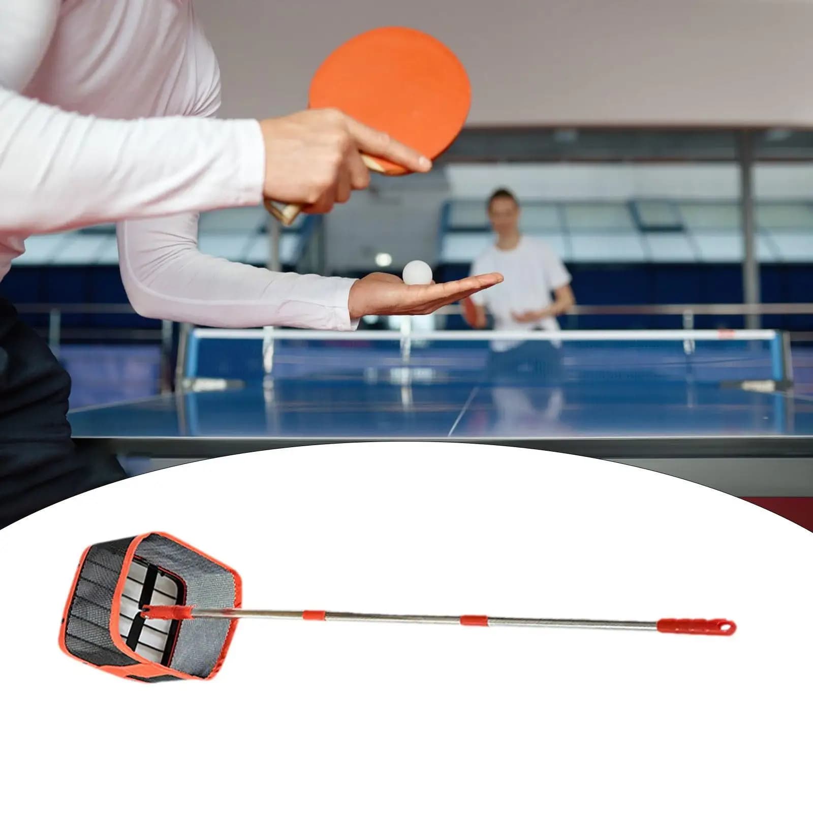 Telescopic Tennis Ball Picker Portable Ball Collector Sturdy Basket for Sports Training and Fruit Gathering