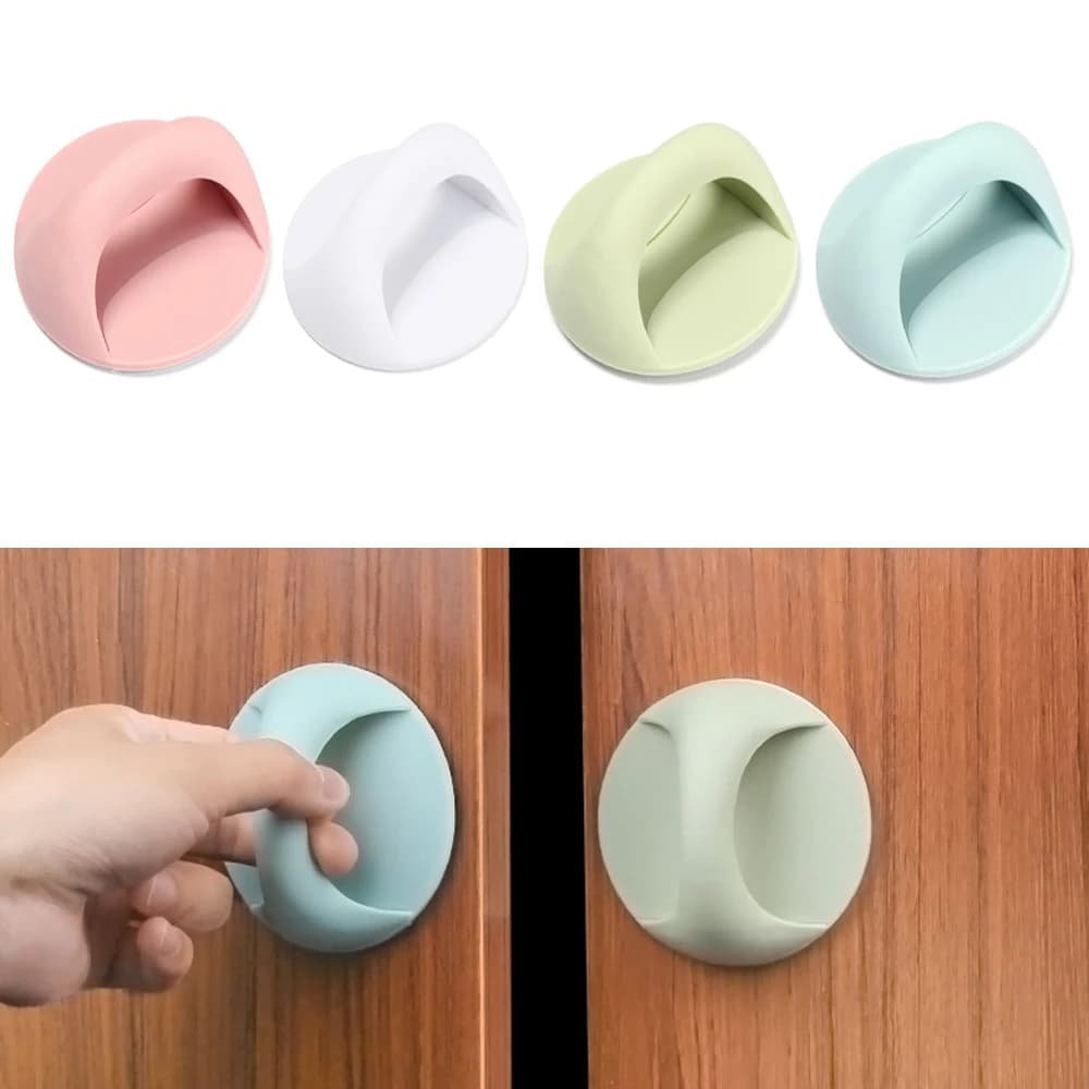 Maniglie per porte autoadesive manopole rotonde in plastica maniglie per guardaroba multiuso finestre in vetro frigorifero ausiliario