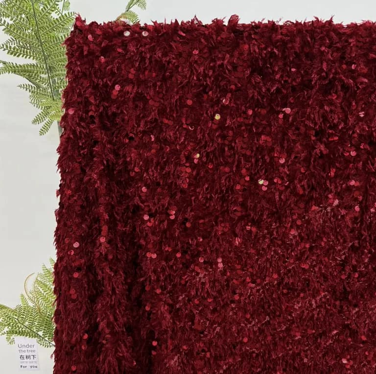 150cm Wide Multicolor 9mm Sequin Fabric Embroidered Sequin & Spaghetti Strap Dress Material for Women's Evening Gowns F002