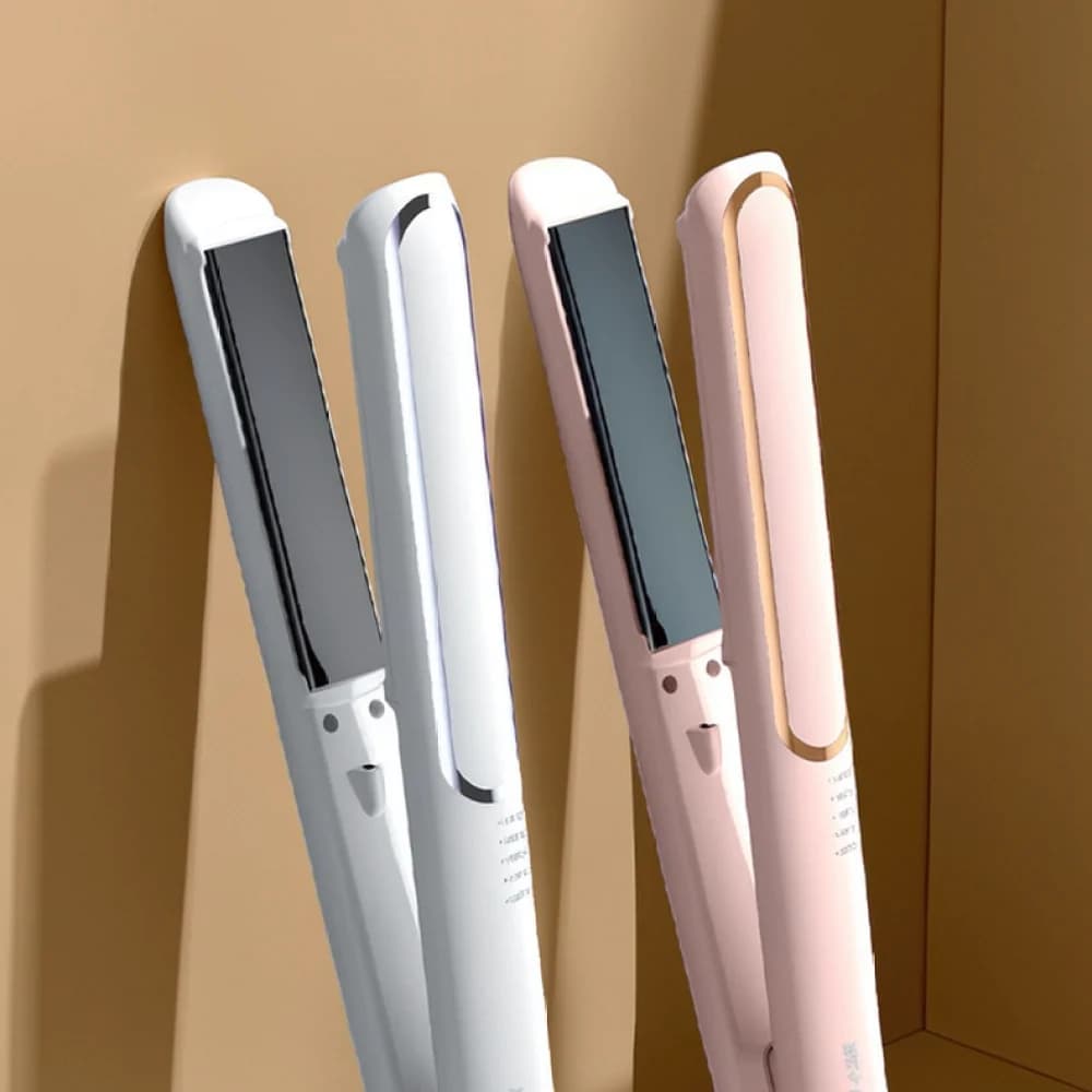 For Sobom Ceramic Hair Straightener Curling Iron Dual Use Flat Iron Professional Salon Styling Wand Efficient Hair Tool