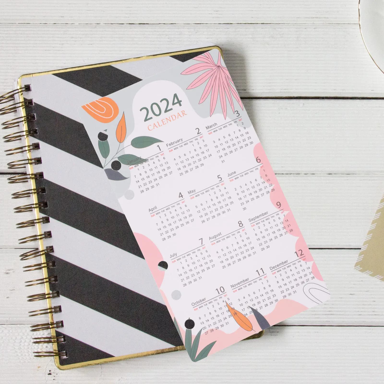 Divisori per Calendario in Acrilico Premium per Agende, Quaderni e Planner Giornalieri, Organizzazione Portatile, Leggeri e Staccabili