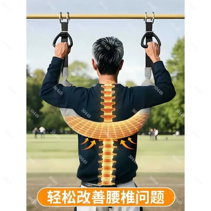 Spinal decompression belt Back stretcher harness for traction bar lumbar traction device relief from pain brace in waist thick padding
