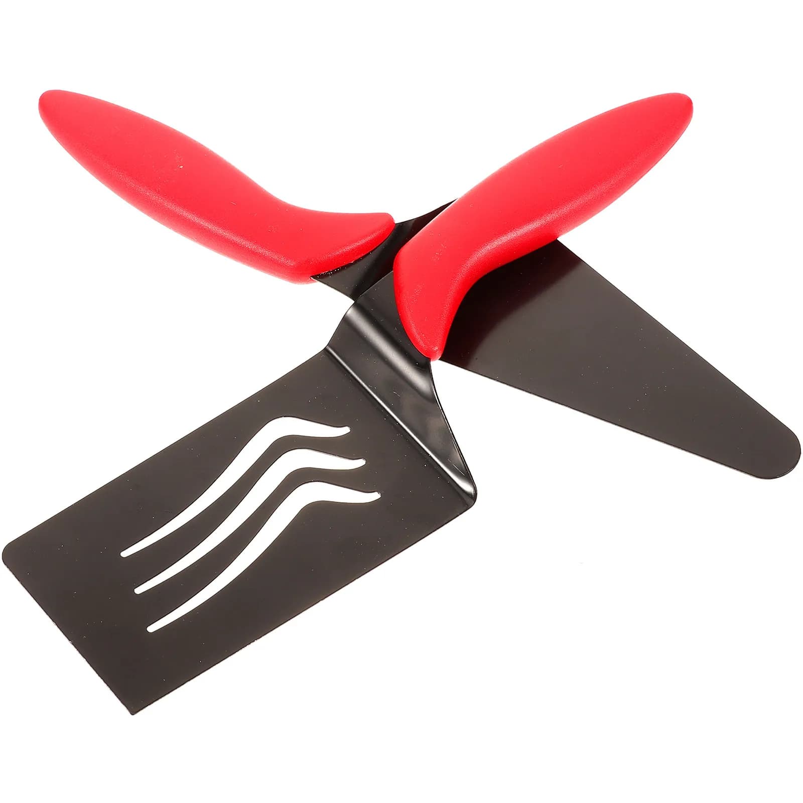 Set di 2 Spatole per Pizza in Acciaio Inox con Manico Ergonomico in ABS, Utensile Sottile in Metallo per Servire Pizza, Torte e Dessert