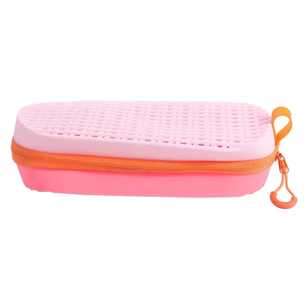 Silicone Case for Swimming Occhialini, Portable, Soft, with Hinge, Breathable, with Moschettons, Protective Box for Swimming Occhialini