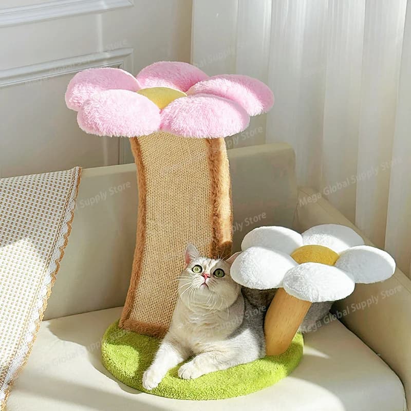 Sisal Cat Tree Cat Climbing Frame with Cats Nest Jumping Platform Cat Scratching Post Space Saving Cats Toy Pet Accessories Toys