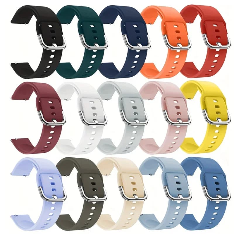 20mm/22mm Band for Amazfit GTS/2/2e/3/4 GTS2 Mini/GTR 4/3/2e/Pro/47mm Layers Silicone Bracelet Amazfit Bip/U/S/lite Watch Strap