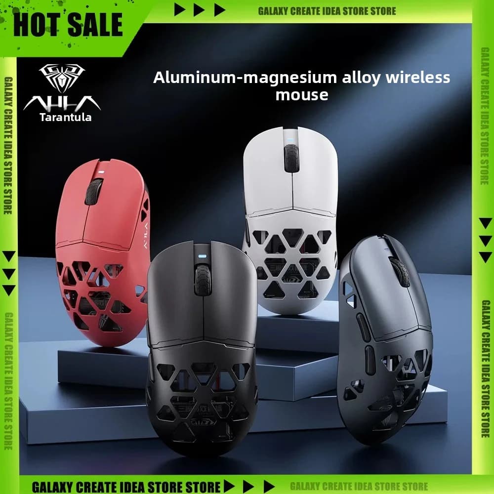 AULA SC880/SC880pro Aluminum Magnesiumn Alloy Gaming Mouse Tri-mode PAW3395 Lightweight Mouse 8k 26000DPI E-sports Mice Gifts