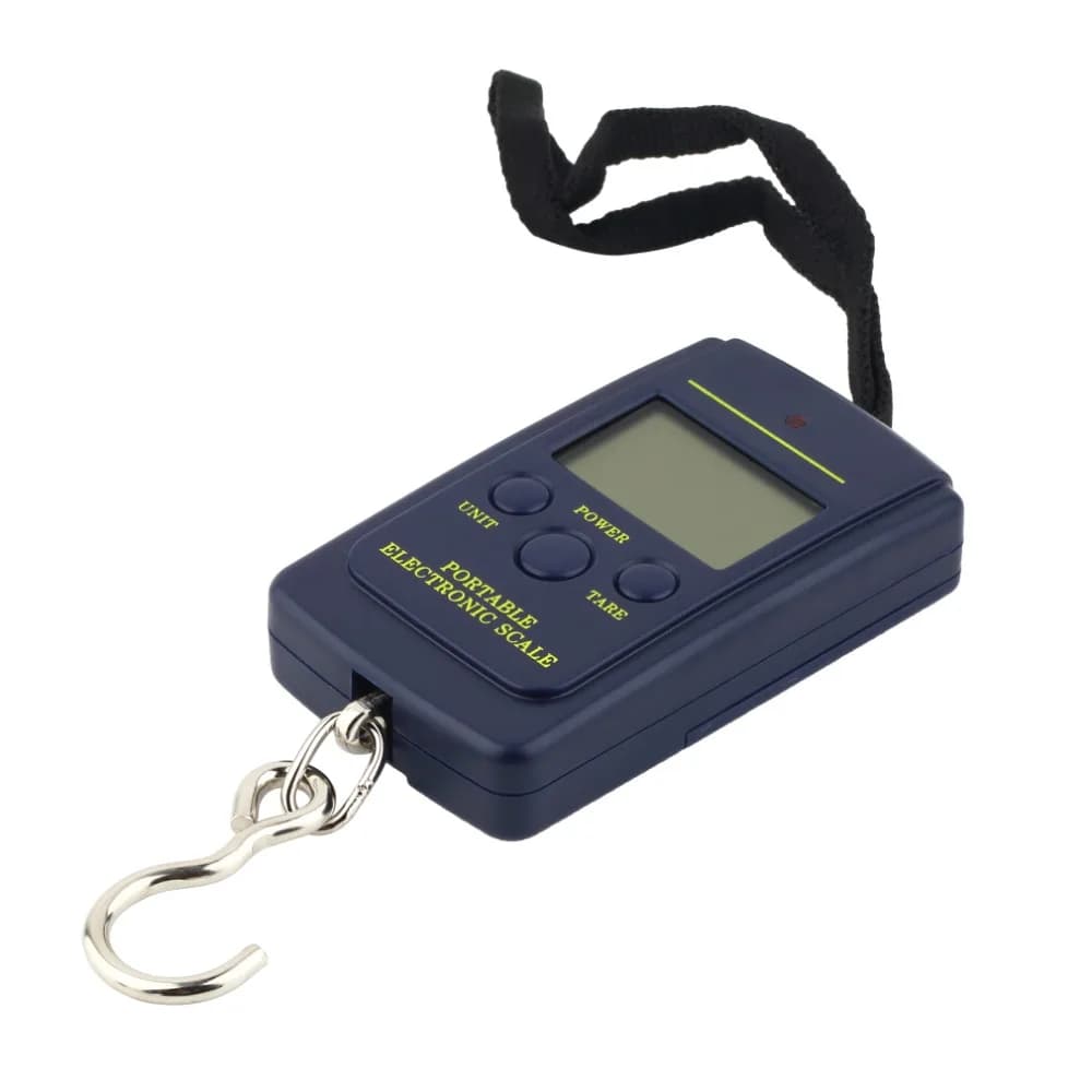 Bilancia digitale Bilancia per bagagli Carico 40Kg LCD Mini tasca protettiva Ponderazione Bilancia da pesca Lab Elettronica Bilancia sospesa Pesce