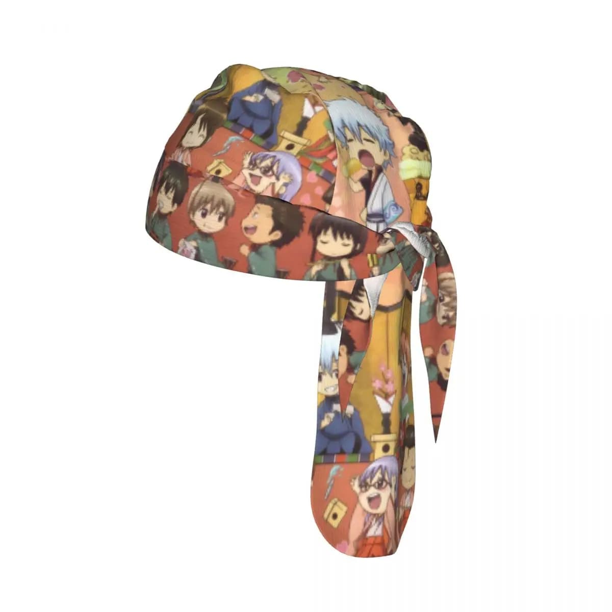 G-Gintamaes Sciarpa da testa a tema cartone animato, ad asciugatura rapida, con protezione solare, tipo bandana, unisex, stile pirata, per moto