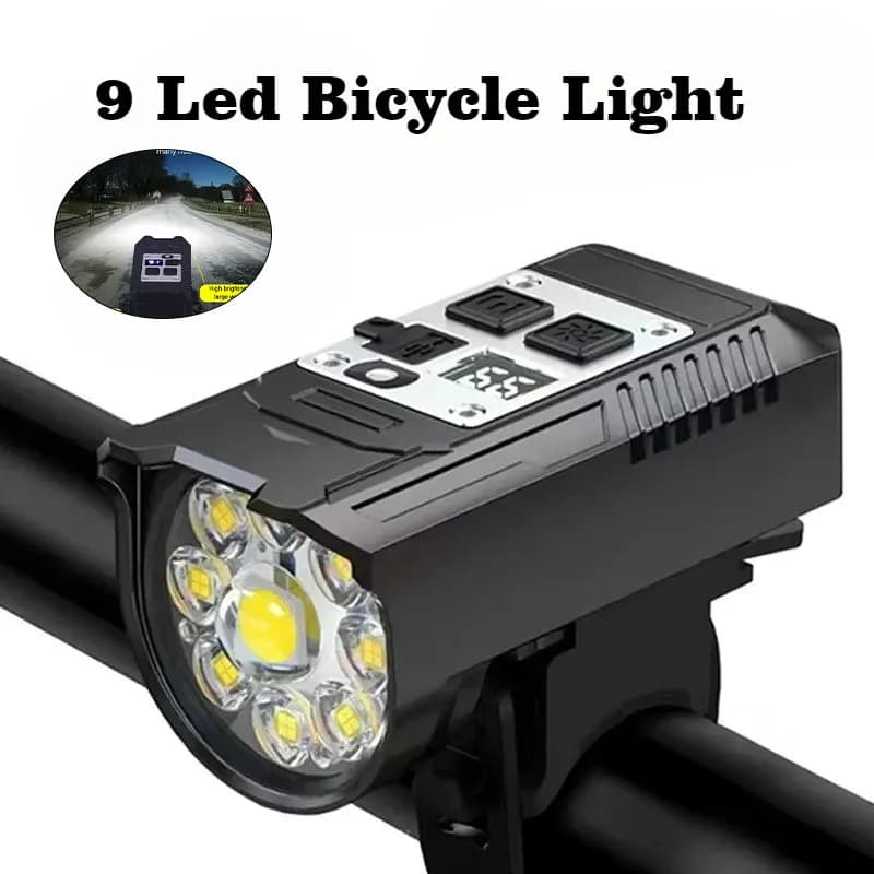Bicycle Light Zoomable Spotlights Rechargeable Bicycle Handlebar Front lights Road cycling light Bike accessories Night guide