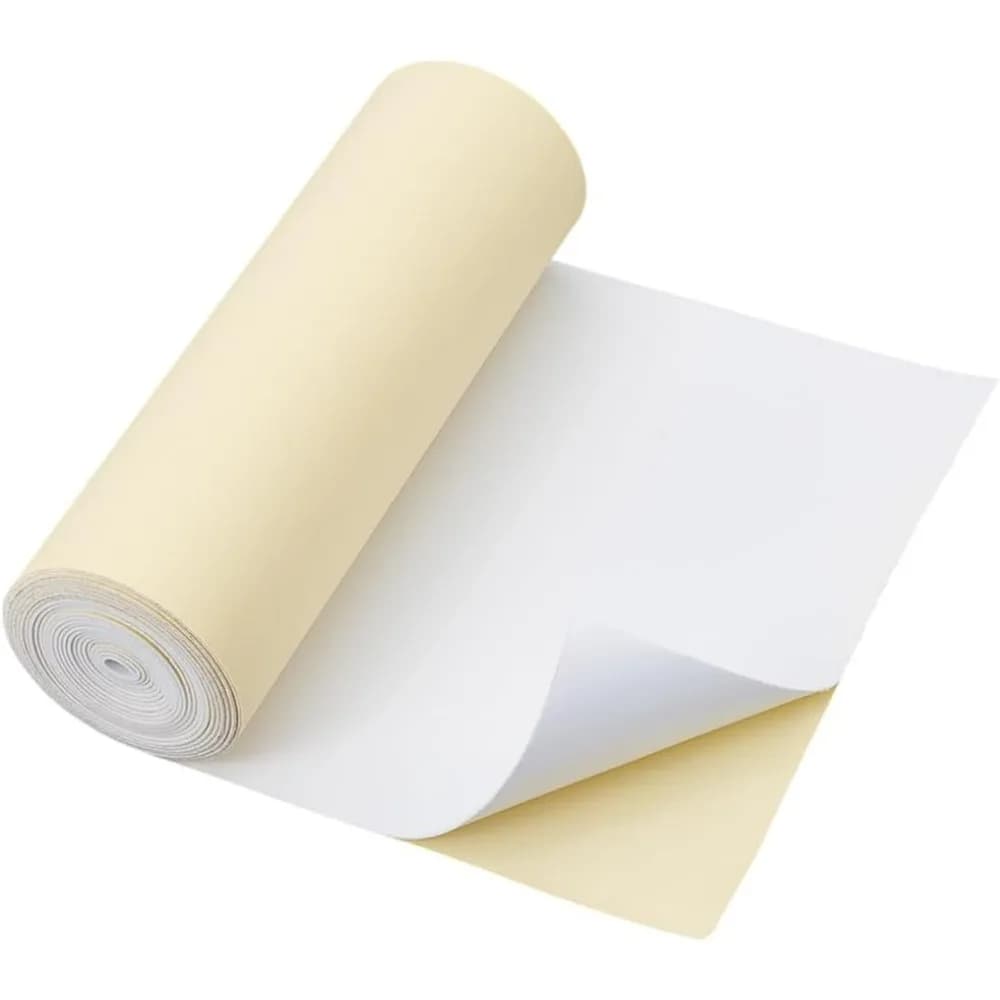 White self-adhesive EVA foam roll of 118 x 8 inches, thickness 1 mm, space protection, filling costumes and other handcrafted projects