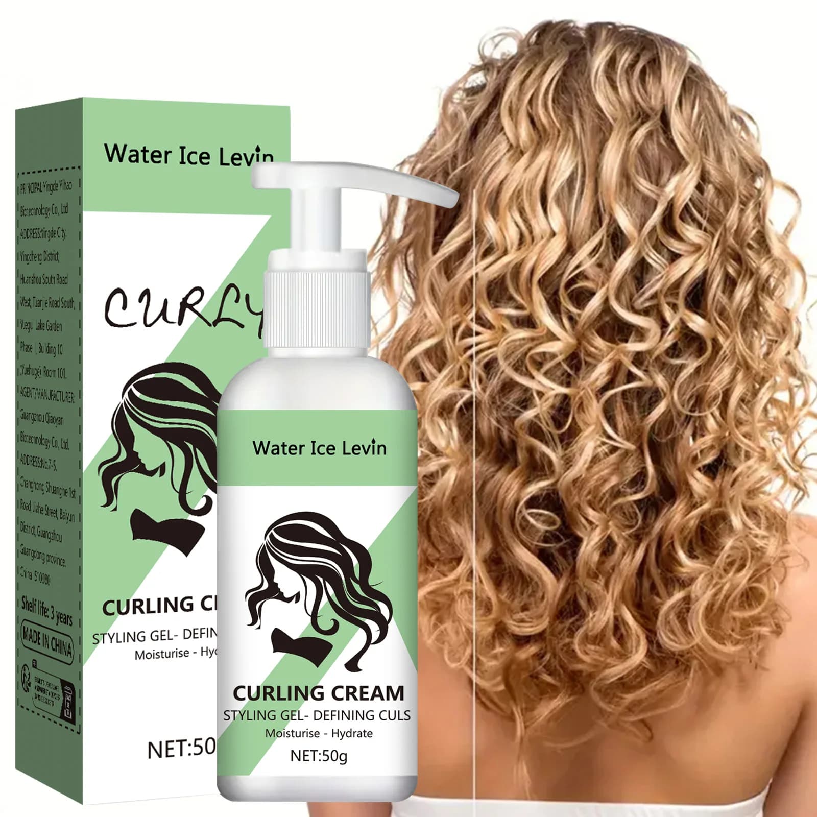 Crema Modellante per Capelli Ricci. Idrata, nutre e definisce i ricci. Controlla l'effetto crespo, aumenta la morbidezza, tenuta a lunga durata. 50g.