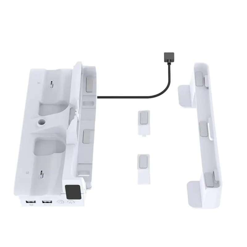 [AAAE 2026] For PS5 Slim Cooling Stand With Dual Controller Headphone Hanger Vertical Console Holder For PS5 Pro With RG