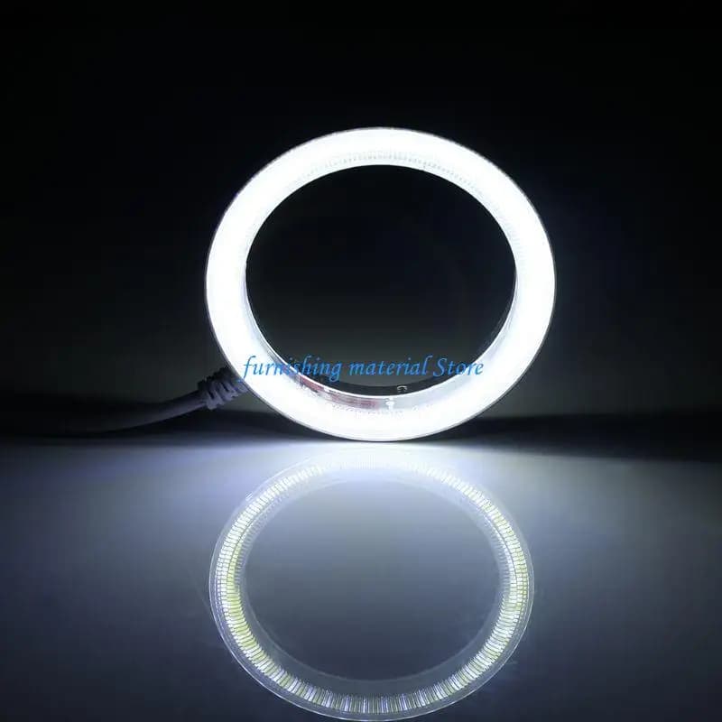 Y5GD USB Microscopio Anello luminoso accessori per microscopio Anello luminoso regolabile Lampada senza ombre Plastica