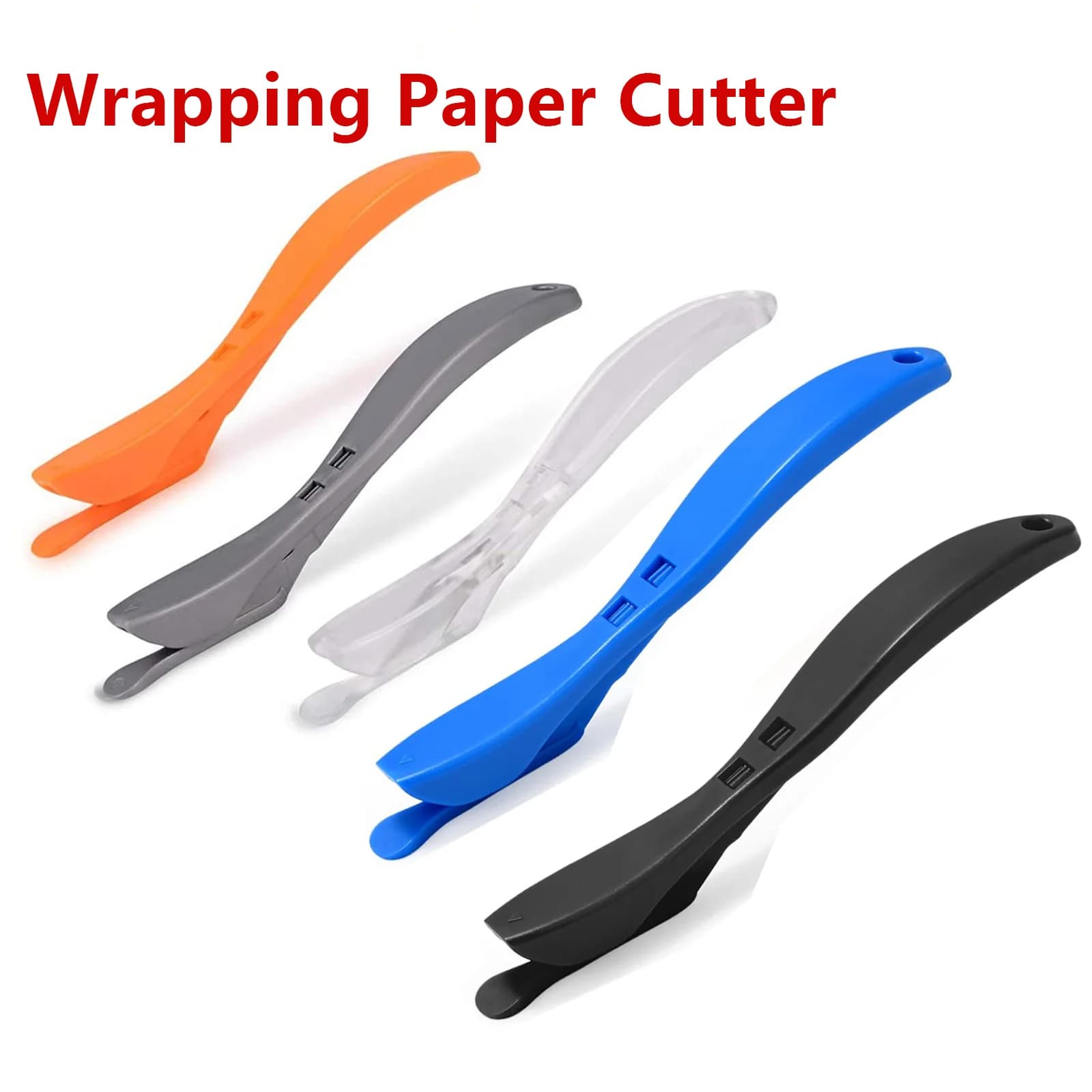 Wrapping Paper Cutter 2pcs Gift Wrap Cutter Concealed Blade Safety Knife Paper Roll Wraps Vinyl Film
