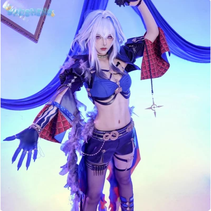 Galbrenr Costume Cosplay Game Wuthering Waves Wigs Shoes Top Trousers Jackets Gloves Sockets Halloween party scene objects sexy woman dress