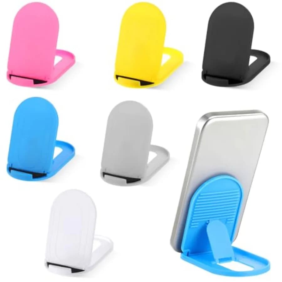6PCS Foldable Phone Stand - Colorful Desk Office Cell Phone Holder, Mobile Tablet Holder for Airplane Headphone, Essential Cell
