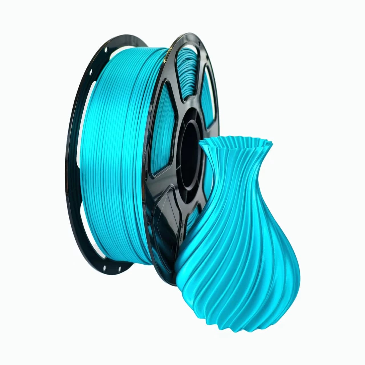 Silk Single Color 3D Printing Consumables PLA Silk 1KG 3D Printer Monochrome Silk Cyan 3Ds Filament