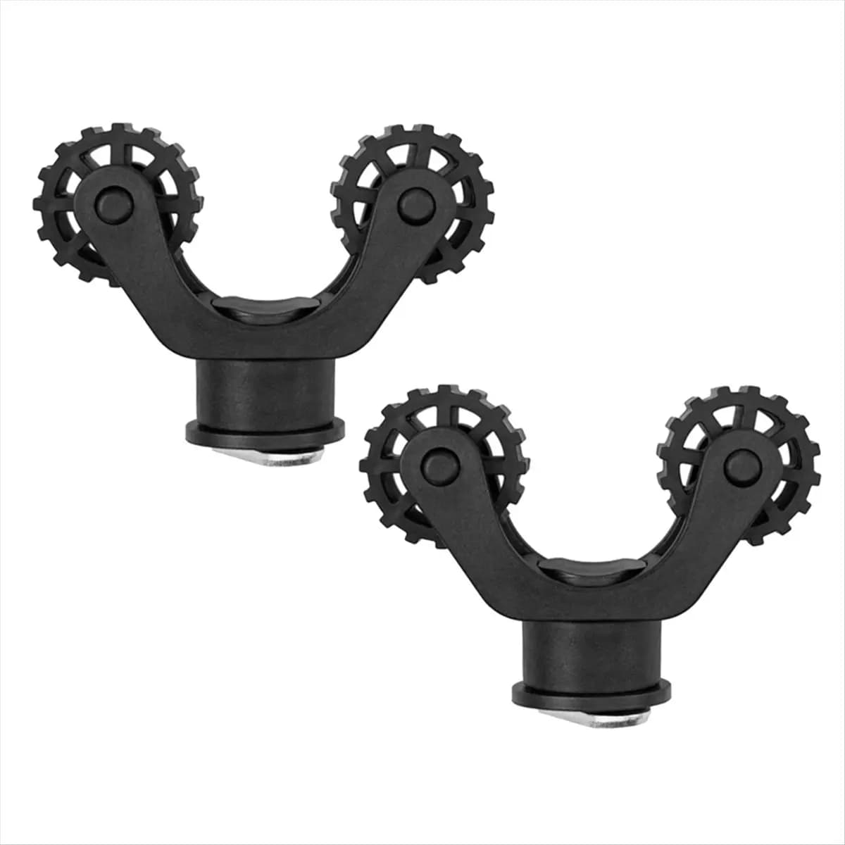 2 pezzi supporto universale per pagaie per kayak supporto per remo per canoe in plastica installazione facile supporto per canna da pesca su guida per kayak [cilae-17R]