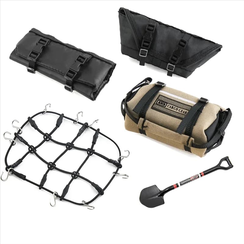 WOWFU-5 Pieces Handbag, Peel Sack, Wallet Network, Car Decoration RC Crawler TRX4M Axial SCX24 1/18 1/24