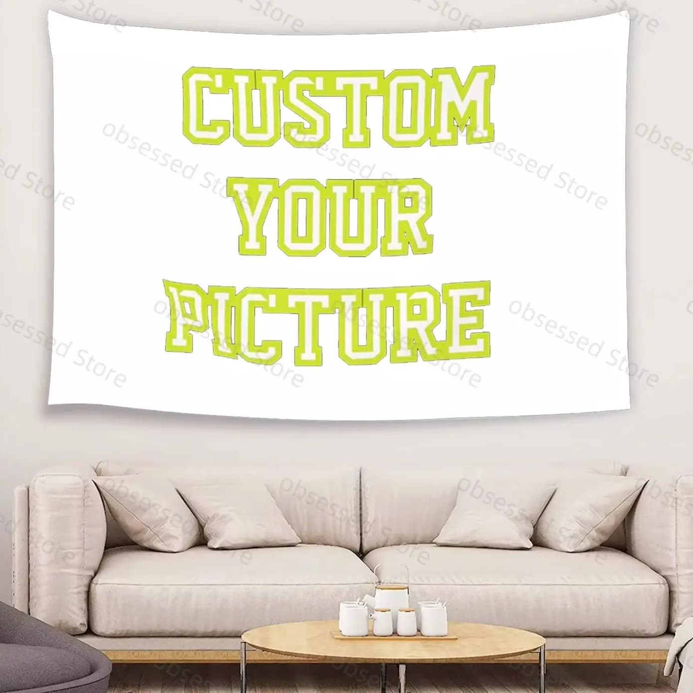 Customized tapestry printing for your pictures, room wall hanging decoration, tapestry customization, home textile products